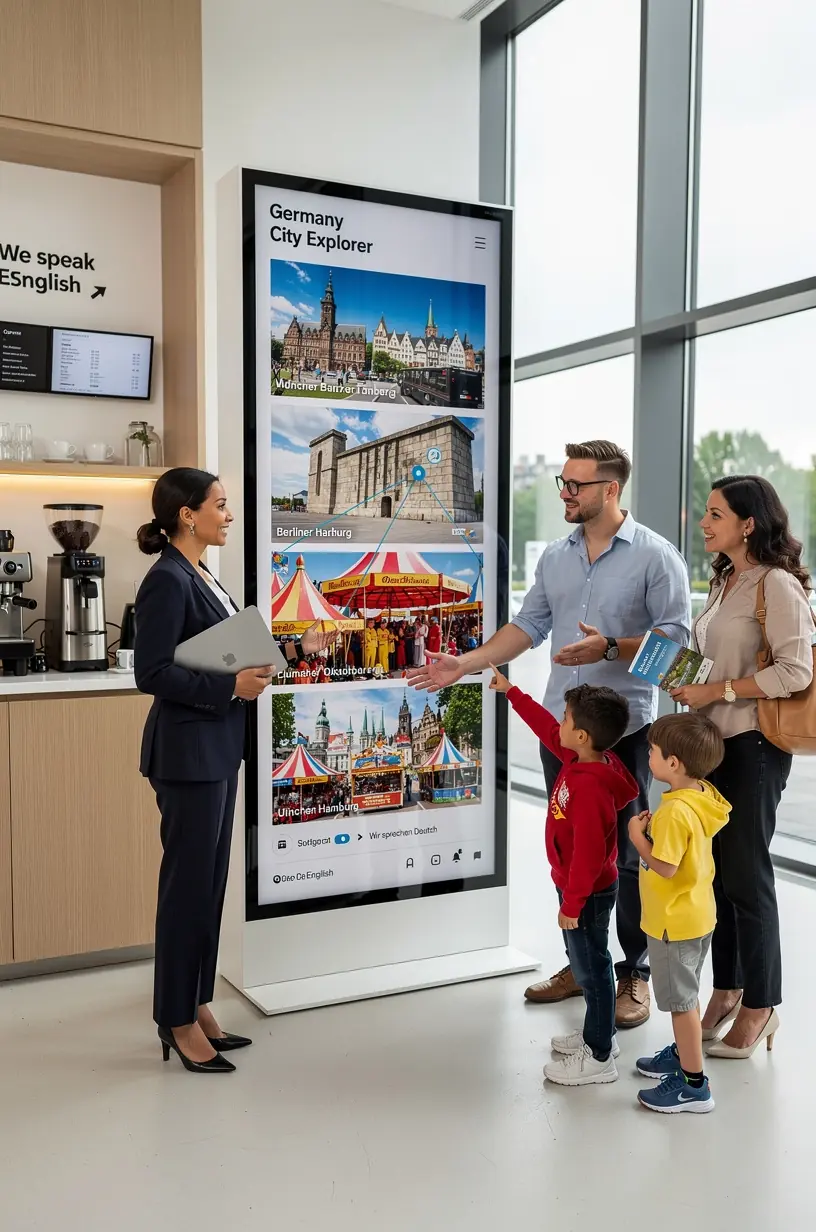 Kundin erhält individuell erstellten Reiseplan mit klar strukturierter Reiseroute und wichtigen Hinweisen.